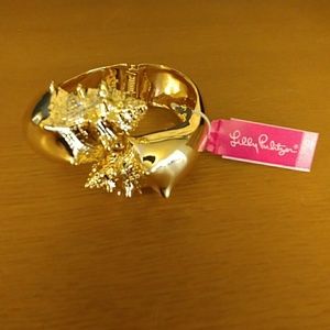 Lilly Pulitzer Gold Shell Bangle